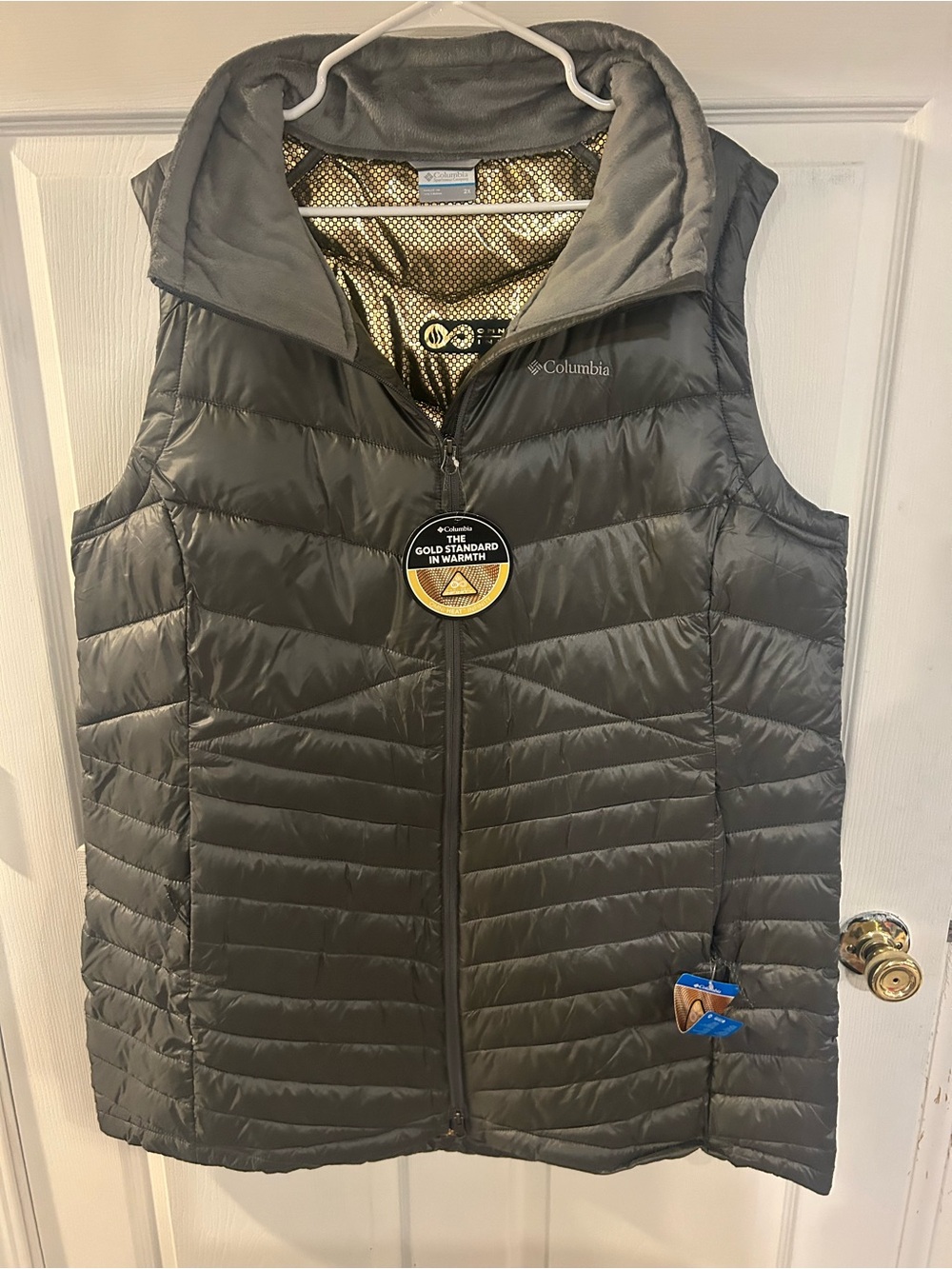 Columbia Women’s Gray Insulated Packable Puffer Vest